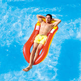 Maxbell Inflatable Water Chair Easy to Store Inflatable Pool Hammock for Lake Adults Red