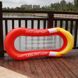 Maxbell Inflatable Water Chair Easy to Store Inflatable Pool Hammock for Lake Adults Red