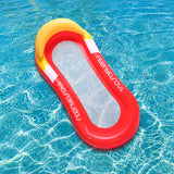 Maxbell Inflatable Water Chair Easy to Store Inflatable Pool Hammock for Lake Adults Red