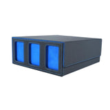 Maxbell Card Deck Box Container Strong Versatile Display Organizer Sports Cards Case Black Blue