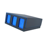 Maxbell Card Deck Box Container Strong Versatile Display Organizer Sports Cards Case Black Blue