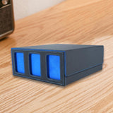 Maxbell Card Deck Box Container Strong Versatile Display Organizer Sports Cards Case Black Blue