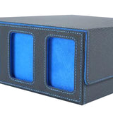 Maxbell Card Deck Box Container Strong Versatile Display Organizer Sports Cards Case Black Blue