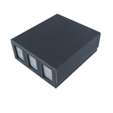 Maxbell Card Deck Box Container Strong Versatile Display Organizer Sports Cards Case Black Gray