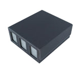 Maxbell Card Deck Box Container Strong Versatile Display Organizer Sports Cards Case Black Gray