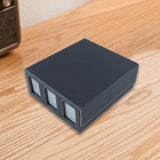 Maxbell Card Deck Box Container Strong Versatile Display Organizer Sports Cards Case Black Gray