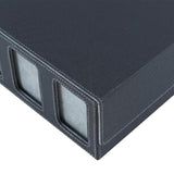 Maxbell Card Deck Box Container Strong Versatile Display Organizer Sports Cards Case Black Gray