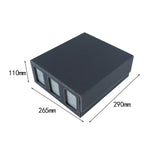 Maxbell Card Deck Box Container Strong Versatile Display Organizer Sports Cards Case Black Gray