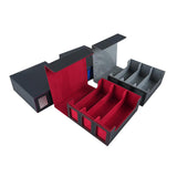 Maxbell Card Deck Box Container Strong Versatile Display Organizer Sports Cards Case Black Gray