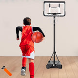 Maxbell Kids Basketball Hoop with Stand Portable for Background Living Room 148cm to 198cm