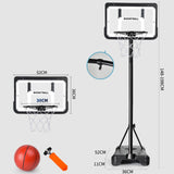 Maxbell Kids Basketball Hoop with Stand Portable for Background Living Room 148cm to 198cm