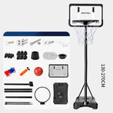 Maxbell Kids Basketball Hoop with Stand Portable for Background Living Room 148cm to 198cm