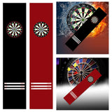 Maxbell Dart Carpet Accessories Heavy Duty Indoor Outdoor with Throw Lines Dart Mat Black