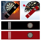 Maxbell Dart Carpet Accessories Heavy Duty Indoor Outdoor with Throw Lines Dart Mat Black