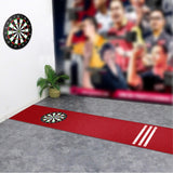 Maxbell Dart Carpet Accessories Heavy Duty Indoor Outdoor with Throw Lines Dart Mat Black