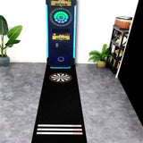 Maxbell Dart Carpet Accessories Heavy Duty Indoor Outdoor with Throw Lines Dart Mat Black