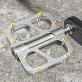 Maxbell Mountain Bike Pedals Titanium Alloy Pedals for Riding Biking Repairing Parts