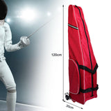 Maxbell Fencing Backpack Trolley Case Large Capacity Accessory Universal Fencing Bag Red
