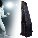 Maxbell Fencing Backpack Trolley Case Large Capacity Accessory Universal Fencing Bag Black