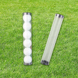 Golf Ball Tube Barrel Clear Containers Anti Scratch Cylinder Tube Golfs Case