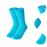 Maxbell Ice Skating Socks for Women Girl Breathable Figure Skating Socks Blue