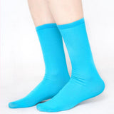 Maxbell Ice Skating Socks for Women Girl Breathable Figure Skating Socks Blue