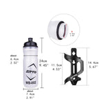 Maxbell 750ml Mountain Bike Water Bottle Cage with Bottle Portable for Sport Cycling Black