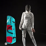 Maxbell Fencing Wheel Bag Holder Travel Bag for Fencing Training Enthusiasts Fencers Blue