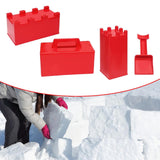 Maxbell 4x Sand Castle Mould Winter Snow Building Block for Children Toddlers Adults