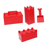 Maxbell 4x Sand Castle Mould Winter Snow Building Block for Children Toddlers Adults