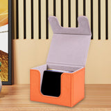 Maxbell Trading Card Deck Box Cards Protector Portable Card Organizer Container Orange