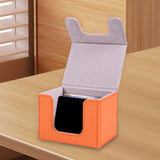 Maxbell Trading Card Deck Box Cards Protector Portable Card Organizer Container Orange