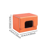 Maxbell Trading Card Deck Box Cards Protector Portable Card Organizer Container Orange