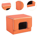 Maxbell Trading Card Deck Box Cards Protector Portable Card Organizer Container Orange