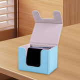 Maxbell Trading Card Deck Box Cards Protector Portable Card Organizer Container Blue