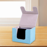 Maxbell Trading Card Deck Box Cards Protector Portable Card Organizer Container Blue