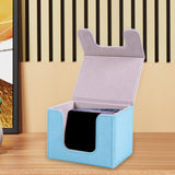 Maxbell Trading Card Deck Box Cards Protector Portable Card Organizer Container Blue