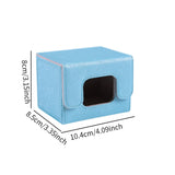 Maxbell Trading Card Deck Box Cards Protector Portable Card Organizer Container Blue