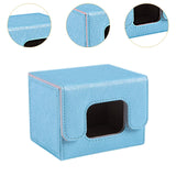 Maxbell Trading Card Deck Box Cards Protector Portable Card Organizer Container Blue