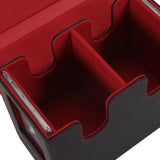 Maxbell Trading Card Deck Box Transparent Window Design for 260+ Sleeved Cards Black Red