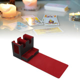 Maxbell Trading Card Deck Box Transparent Window Design for 260+ Sleeved Cards Black Red