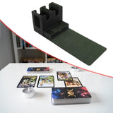 Maxbell Trading Card Deck Box Transparent Window Design for 260+ Sleeved Cards Black Green