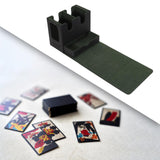 Maxbell Trading Card Deck Box Transparent Window Design for 260+ Sleeved Cards Black Green
