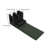 Maxbell Trading Card Deck Box Transparent Window Design for 260+ Sleeved Cards Black Green
