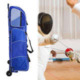 Maxbell Rolling Fencing Bag Storage Bag Travel Bag for Fencing Training Fencers Foil blue