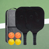 Maxbell Pickleball Racket Set 4 Pickleballs Carbon Fiber for Tournament Gym Training