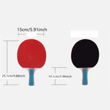 Maxbell Table Tennis Rackets Practical Pingpong Paddles for Training Indoor Beginner