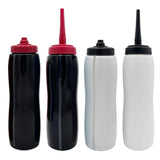 Maxbell Sports Water Bottle Sport Bottle Squeeze Bottle for Outdoor Exercise Fitness White Short Mouth