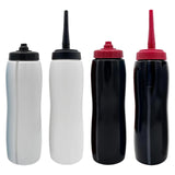 Maxbell Sports Water Bottle Sport Bottle Squeeze Bottle for Outdoor Exercise Fitness White Short Mouth