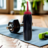 Maxbell Sports Water Bottle Sport Bottle Squeeze Bottle for Outdoor Exercise Fitness Black Long Mouth